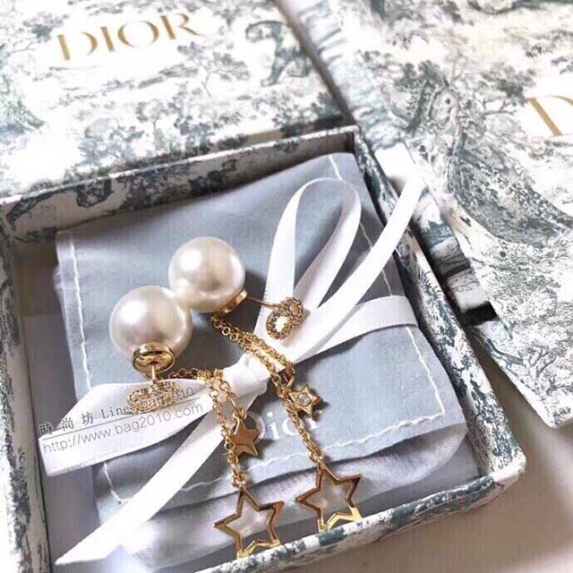 Dior飾品 迪奧經典熱銷款兩用款cd珍珠耳環 五角星 流蘇耳釘  zgd1069